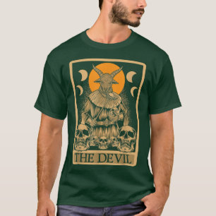De duivel Gothic Tarot Kaart die Fortune Telli lee T-shirt