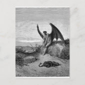 De duivel, Gustave Dore Briefkaart (Voorkant)