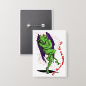 De duivel heeft me ertoe aangezet! button (Voorkant / Achterkant)