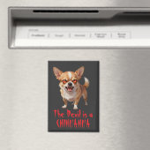 De duivel is een Chihuahua - Grappige enge boze og Magneet (Insitu (Vaatwasser))