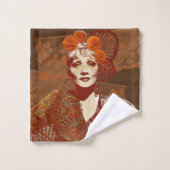 De duivel is een vrouw bad handdoek (Wasdoekje)