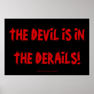 DE DUIVEL IS IN ONTSPOORT! POSTER
