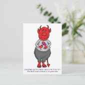 De duivel is niet zo zwart als wij hem schilderen. briefkaart (Staand voorkant)