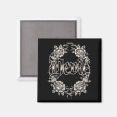 De Duivel Retro Occultisme Vrouwen Gotisch Donker Magneet (Voorkant / Achterkant)