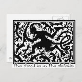 De duivel staat in de details briefkaart (Voorkant / Achterkant)