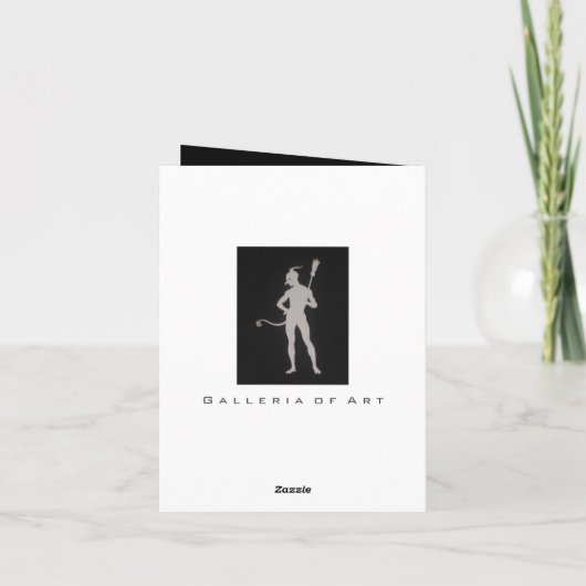 De duivel stelt de Kaart van de Groet & van de (Achterkant)