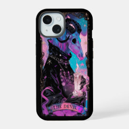 De duivel tarotkaart heksachtige trillingen iPhone 15 Case