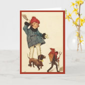 De Duivel van de Jacht van het Meisje & van de Kaart (Gele Bloem)