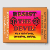 De duivel weerstaan! gastenboek (Achterkant)
