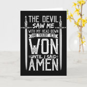 De duivel zag me en dacht dat hij gewonnen had tot kaart (Gele Bloem)