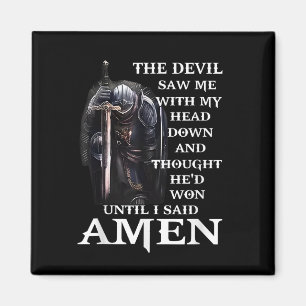 De duivel zag me met mijn hoofd naar beneden tot i magneet