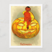 De duivels halloween, Vintage Briefkaart (Voorkant)