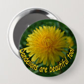 De duivels zijn ook mooi! Knoop Ronde Button 4,0 Cm (Voorkant /achterkant)