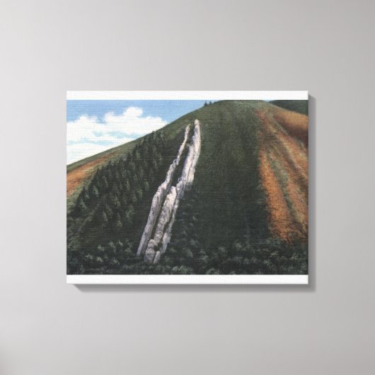 De duivelsdia nabij Utah-Wyoming Border Canvas Afdruk (Voorkant)