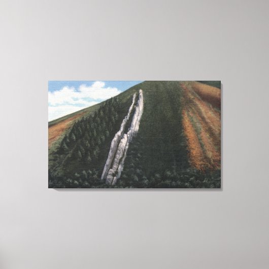 De duivelsdia nabij Utah-Wyoming Border Canvas Afdruk (Voorkant)