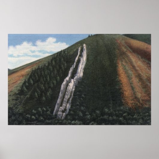 De duivelsdia nabij Utah-Wyoming Border Poster (Voorkant)