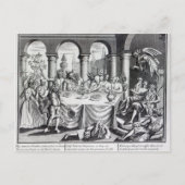 De duivelse maskquerade briefkaart (Voorkant)