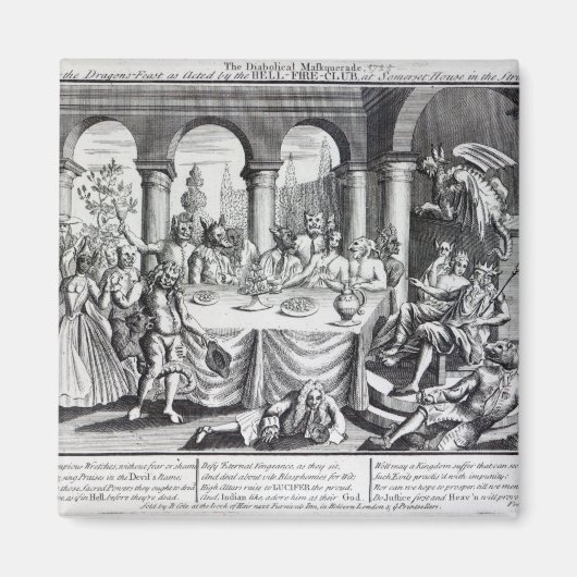 De duivelse maskquerade magneet (Voorkant)