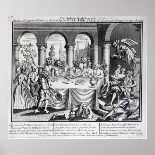 De duivelse maskquerade poster (Voorkant)