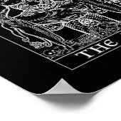 De Duivelse Tarot Kaart Phomet Gothic Halloween Sa Poster (Hoek)