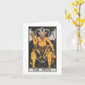 De Duivelskaart - Rider Waite Smith tarot Kaart (Gele Bloem)