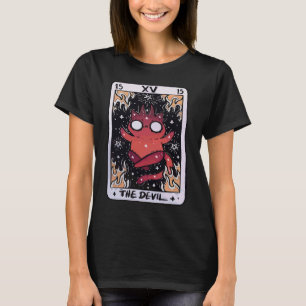De Duivelskat Tarot Kaart verontrust Occult T-shirt