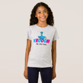 De Duiven Vroom Girl's Heather T-shirt (Voorkant volledig)
