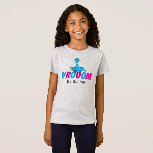 De Duiven Vroom Girl's Heather T-shirt (Voorkant volledig)