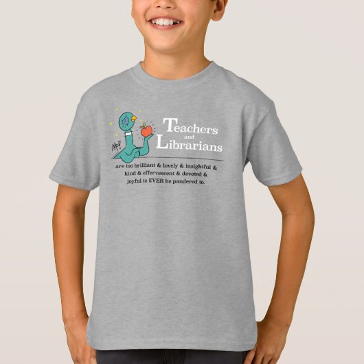 De duivendocenten en de librariërs Kinder staal T-shirt (Voorkant)