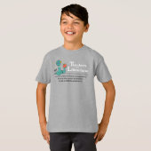 De duivendocenten en de librariërs Kinder staal T-shirt (Voorkant volledig)