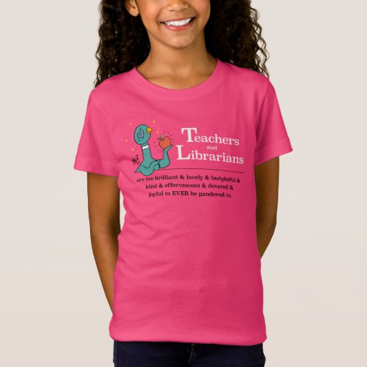 De duivendocenten en de librariërs zijn het warme t-shirt (Voorkant)