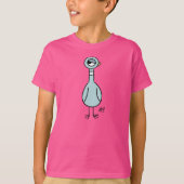 De duivenzijde ogen Kinder roze T-shirt (Voorkant)