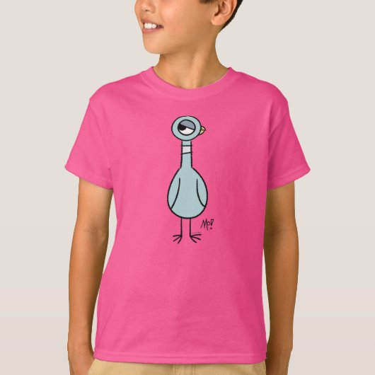 De duivenzijde ogen Kinder roze T-shirt (Voorkant)