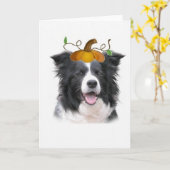 De duizelige Nota Card~Halloween van de Collie Kaart (Gele Bloem)