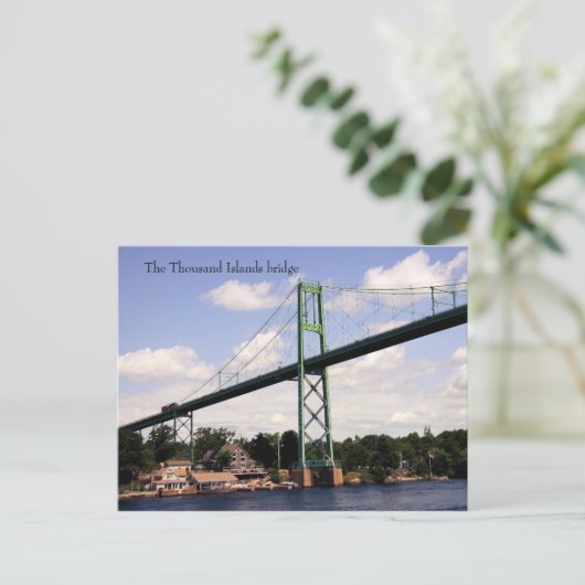 De duizend eilanden overbruggen briefkaart (Staand voorkant)