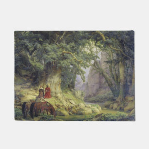 De Duizendjarige Eikenboom (door Karl Lessing) Deurmat