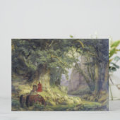 De Duizendjarige Eikenboom (door Karl Lessing) Kaart (Staand voorkant)