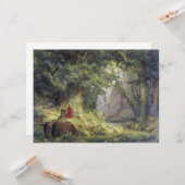 De Duizendjarige Eikenboom (door Karl Lessing) Kaart (Voorkant / Achterkant in situ)