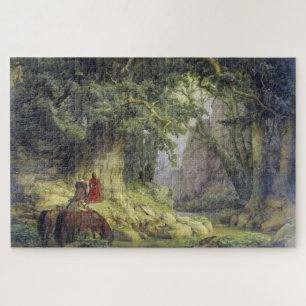 De Duizendjarige Eikenboom (door Karl Lessing) Legpuzzel