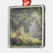De Duizendjarige Eikenboom (door Karl Lessing) Metalen Ornament (Links)