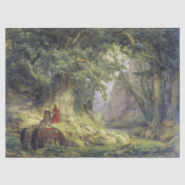 De Duizendjarige Eikenboom (door Karl Lessing) Tissuepapier