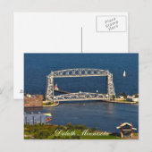 De Duluth Minnesota Lift Bridge Briefkaart (Voorkant / Achterkant)