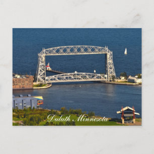 De Duluth Minnesota Lift Bridge Briefkaart