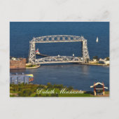 De Duluth Minnesota Lift Bridge Briefkaart (Voorkant)