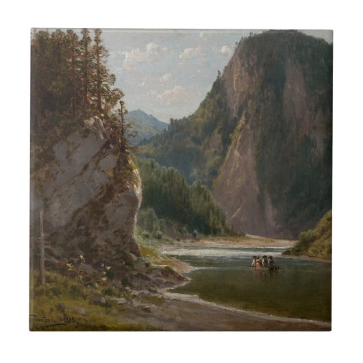 De Dunajec rivier in de Pieniny Mountains Tegeltje (Voorkant)