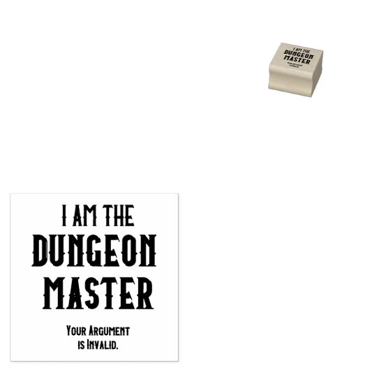 De Dungeon Master Rubberstempel (Gestempeld)