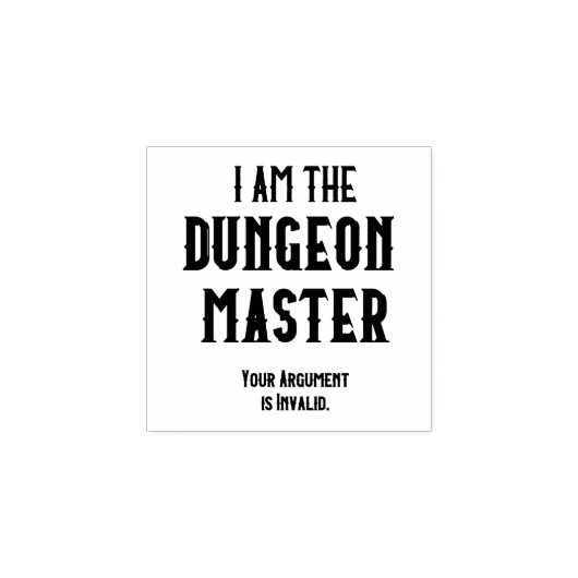 De Dungeon Master Rubberstempel (Afrduk)