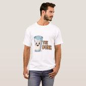 De Dunk Cute Milk Glas Matchende Koppel T-shirt (Voorkant volledig)