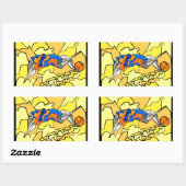 de DUNK-sticker door NGBOO Rechthoekige Sticker (Vel)