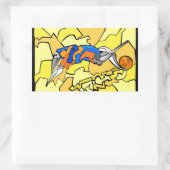 de DUNK-sticker door NGBOO Rechthoekige Sticker (Tas)